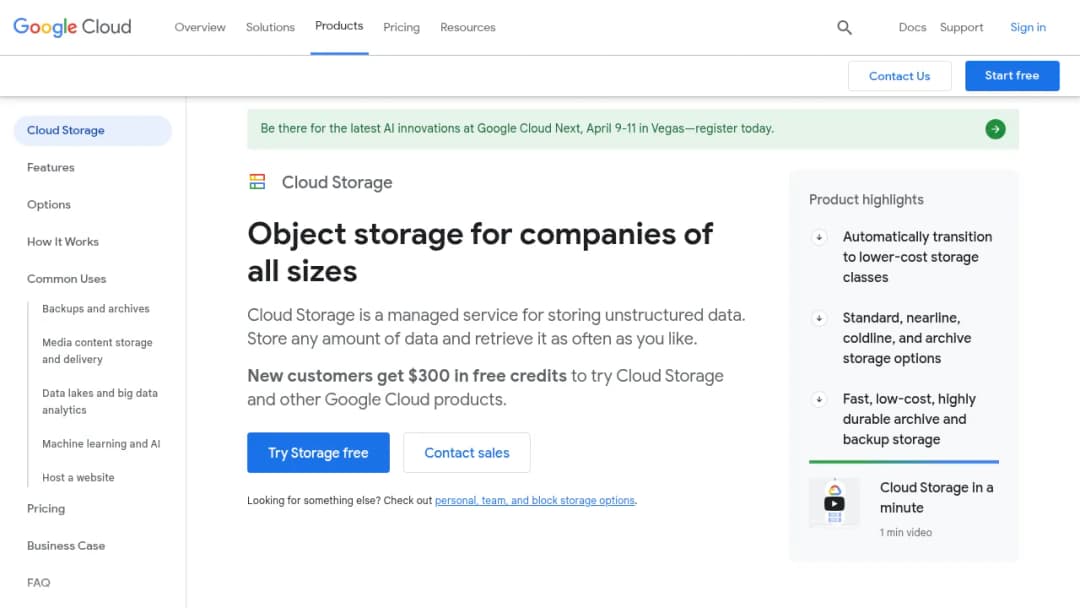 Cloud Storage screenshot