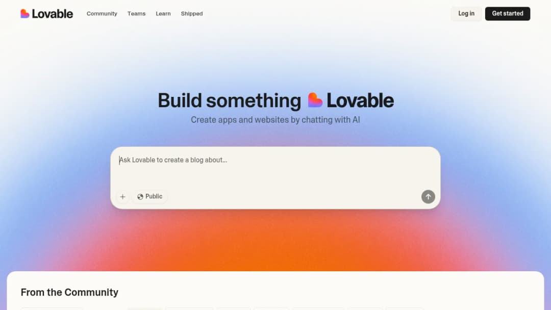 Lovable screenshot