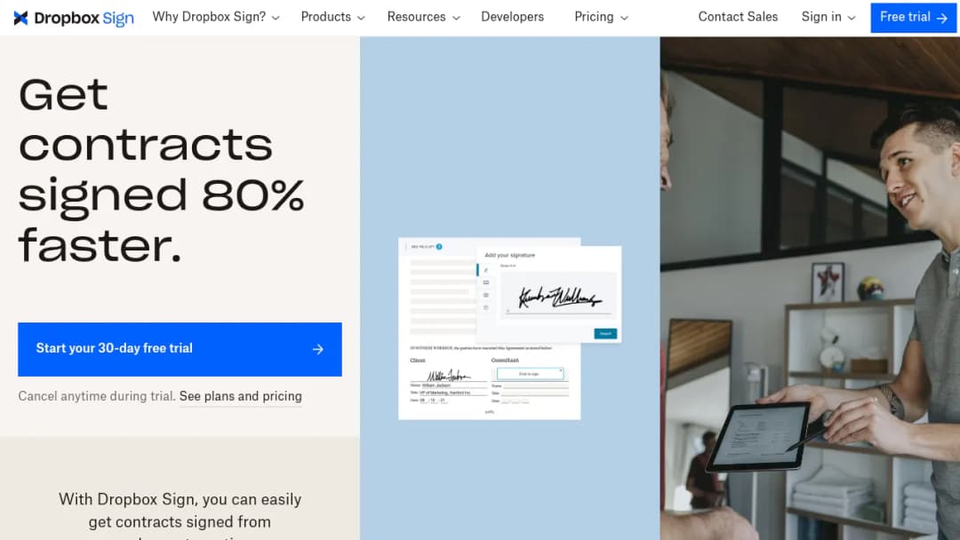 Dropbox Sign screenshot