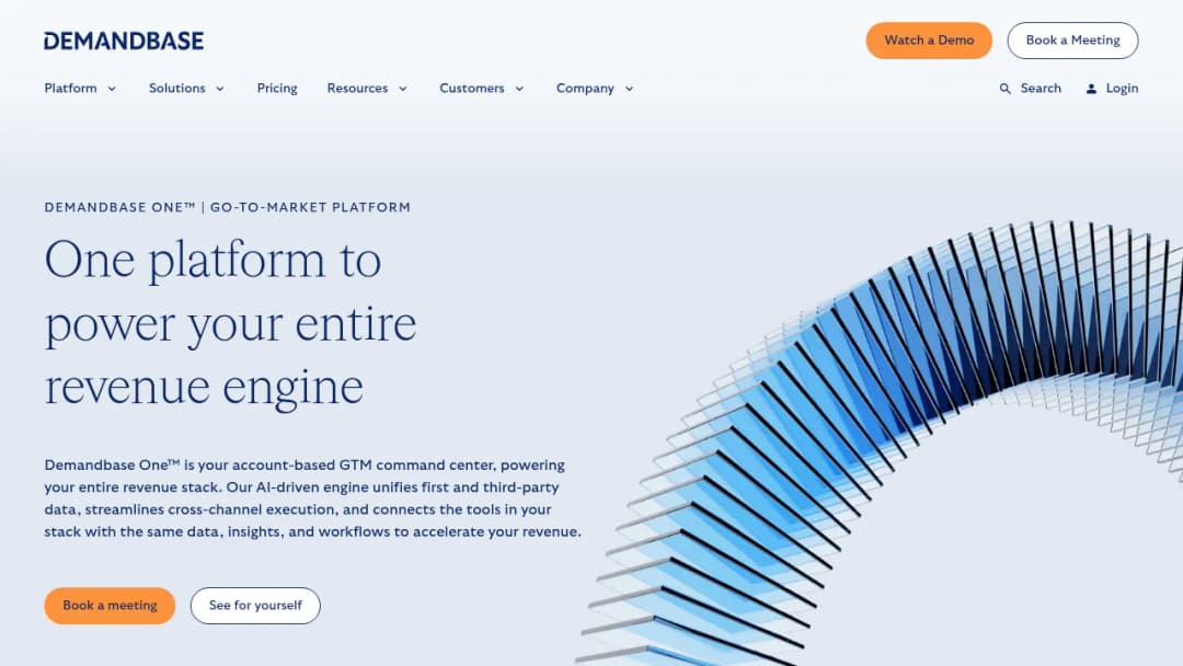 Demandbase One screenshot