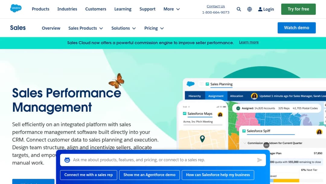 Salesforce Sales Performance Management screenshot